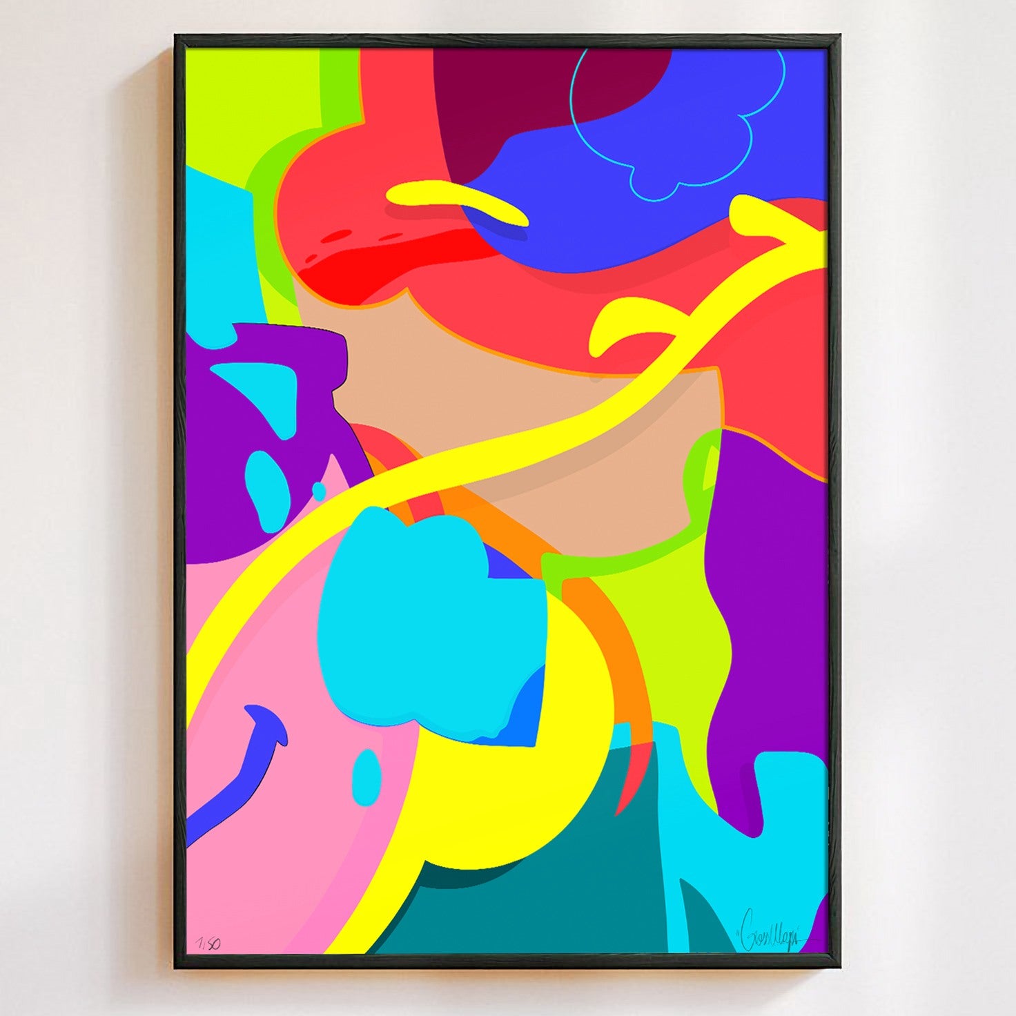 Marlow - edición limitada, impresión giclée numerada, 50x70cm, Cross Magri